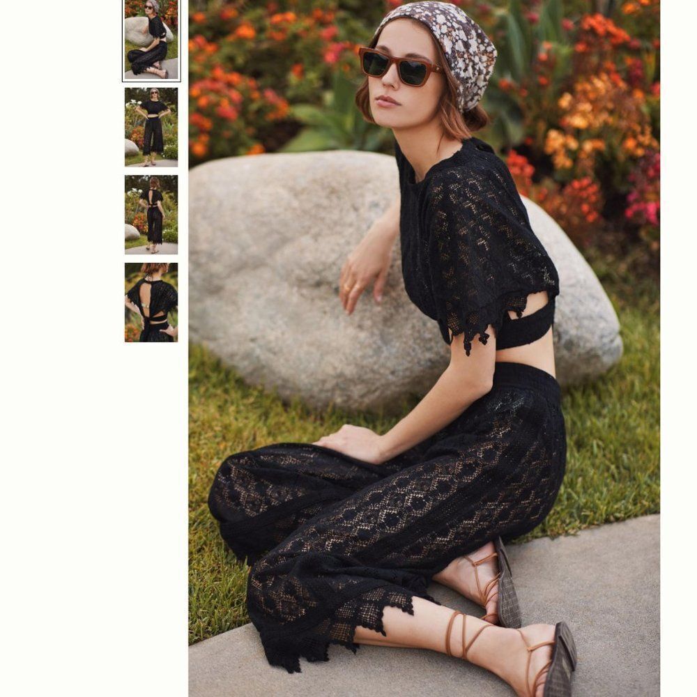 Anthropologie Fauxchet Two-Piece Set